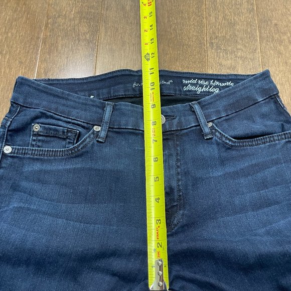 7 for All Mankind Kimmie Straight Leg Jeans sz 29 - Picture 11 of 13